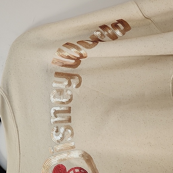 Disney Parks Mickey Walt Disney World Sequined Holiday Spirit Jersey Size S - Picture 15 of 16